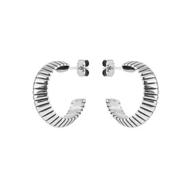 Серьги-кольца Jens с серебряным покрытием