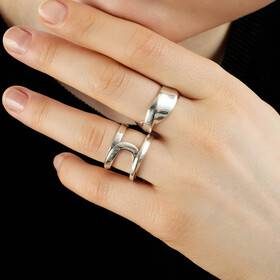 Кольцо Sefi с серебряным покрытием