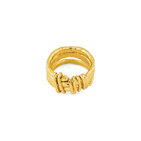 позолоченное кольцо Saxon