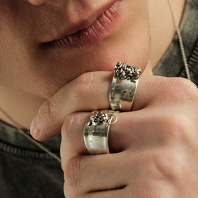 Кольцо Ягуар из серебра