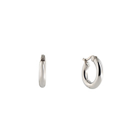 Серебряные серьги Classic Hoops Thick Small