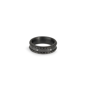 Черное кольцо Bikkembergs
