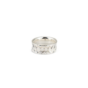 Кольцо из бронзы с серебряным покрытием Rhombus
