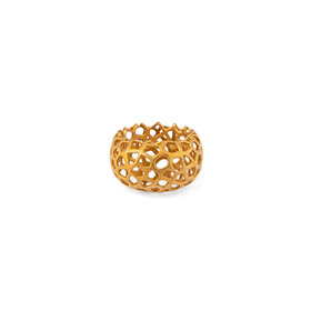 Кольцо Voronoi из бронзы