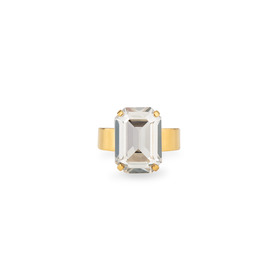 Позолоченное кольцо с регулируемым размером Octagon Gold