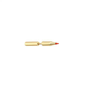 Позолоченная моносерьга-карандаш с красным грифелем
