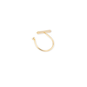 Открытое кольцо из желтого золота с бриллиантом