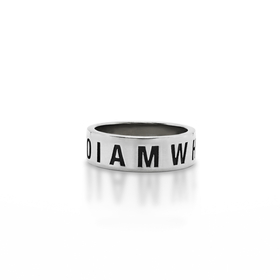 Кольцо с надписью "I AM WHO I AM"