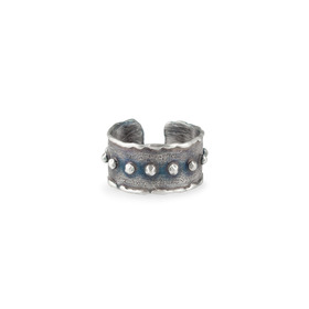 Открытое кольцо с серебряным покрытием