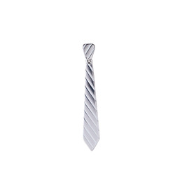 Моносерьга-галстук из серебра