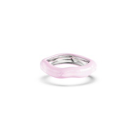 Базовое серебряное кольцо Bubble gum с эмалью