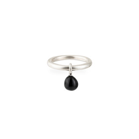 Кольцо из серебра colour drop black