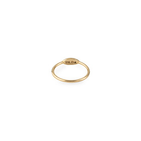 Тонкое фаланговое кольцо из желтого золота