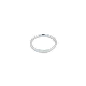 Женское классическое обручальное кольцо из белого золота