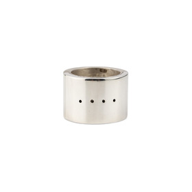 Крупное кольцо из серебра из двух спаяных частей Sistema с 4 отверстиями