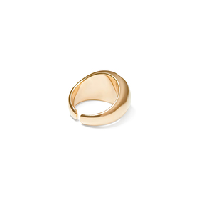 Золотистое кольцо с жемчужинкой