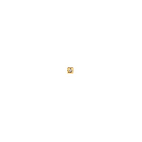 Серьга-кубик для пирсинга из золота с топазом