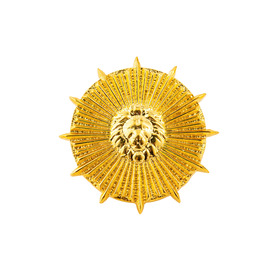 Позолоченное кольцо с изображением льва