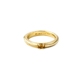 Позолоченное кольцо ANCIENT SOUL MINI с желтым цитрином