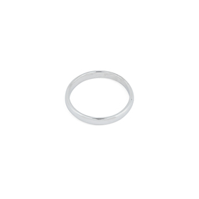 Мужское классическое обручальное кольцо из белого золота