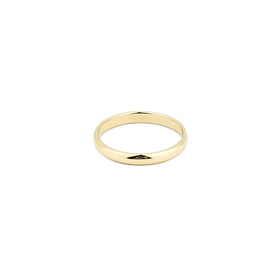 Мужское классическое обручальное кольцо из желтого золота