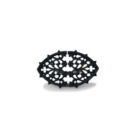 Кольцо из черненого серебра «Кудрявая Готика»