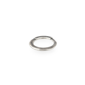 Плоское кольцо из серебра