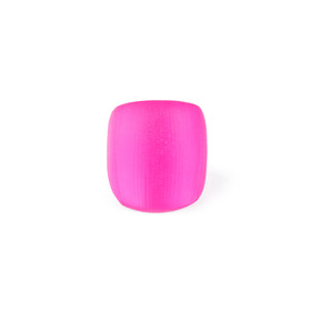Объемное розовое кольцо из люцита