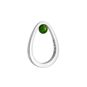 Кольцо из серебра «Авокадо» с зеленым варисцитом