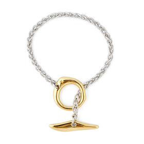 Биколорный браслет-цепь Robin Bracelet Duo из серебра