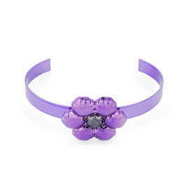 Фиолетовое колье-чокер с цветком