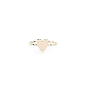 Кольцо из золота Cute с сердцем