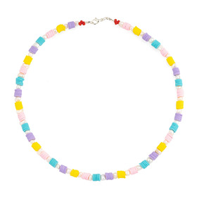 Разноцветное колье с жемчугом Rainbow Necklace