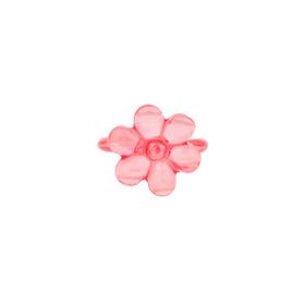 Кольцо-цветок розовое