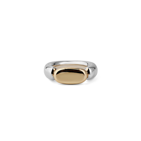 Позолоченное кольцо Stone из серебра