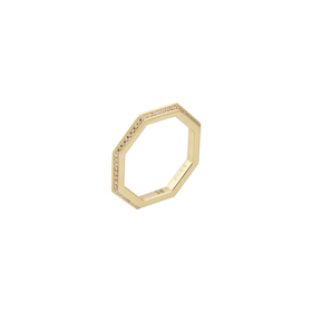 Кольцо из желтого золота с бриллиантами RENDEZ VOUS 8