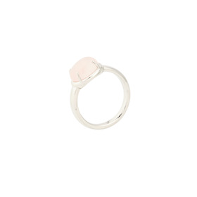 Перстень из серебра с кварцем розовым