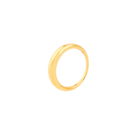 Позолоченное кольцо ГЛАДЬ из серебра