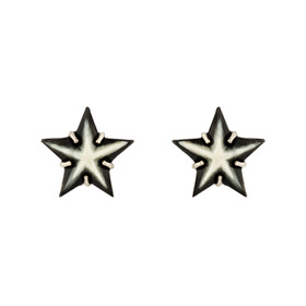 Серьги с коричнево-бежевыми звездами