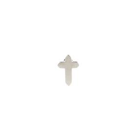 моносерьга-крест из серебра holy silver