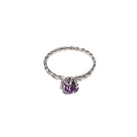 Серебряное кольцо «Гранатик» с фиолетовым кварцем