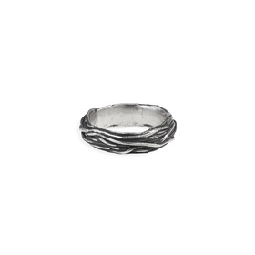 Фактурное кольцо из серебра CCS