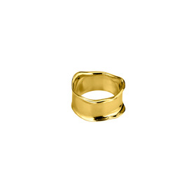 Позолоченное широкое кольцо из серебра Sixth Sense