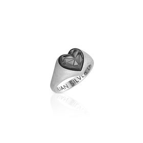 Матовое кольцо из серебра