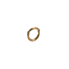 Матированное кольцо из бронзы с двойным узлом