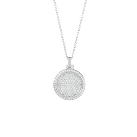 Медальон-круг из серебра