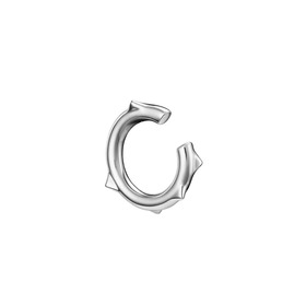 Кафф из серебра с шипами