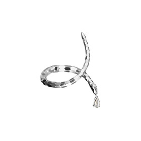 Браслет-змея VENENUM из серебра с топазом