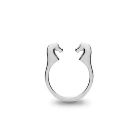 Кольцо «Кони» из серебра