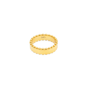 Позолоченное кольцо из серебра «Изобилие»
